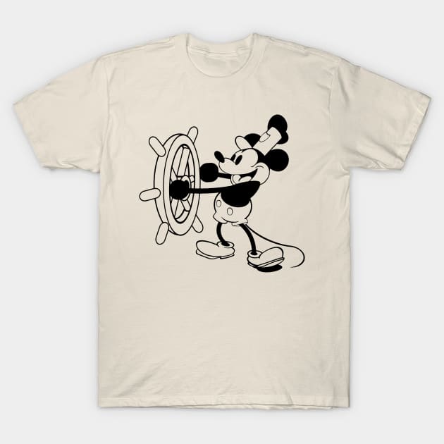 Steamboat Willie T-Shirt by kareemik